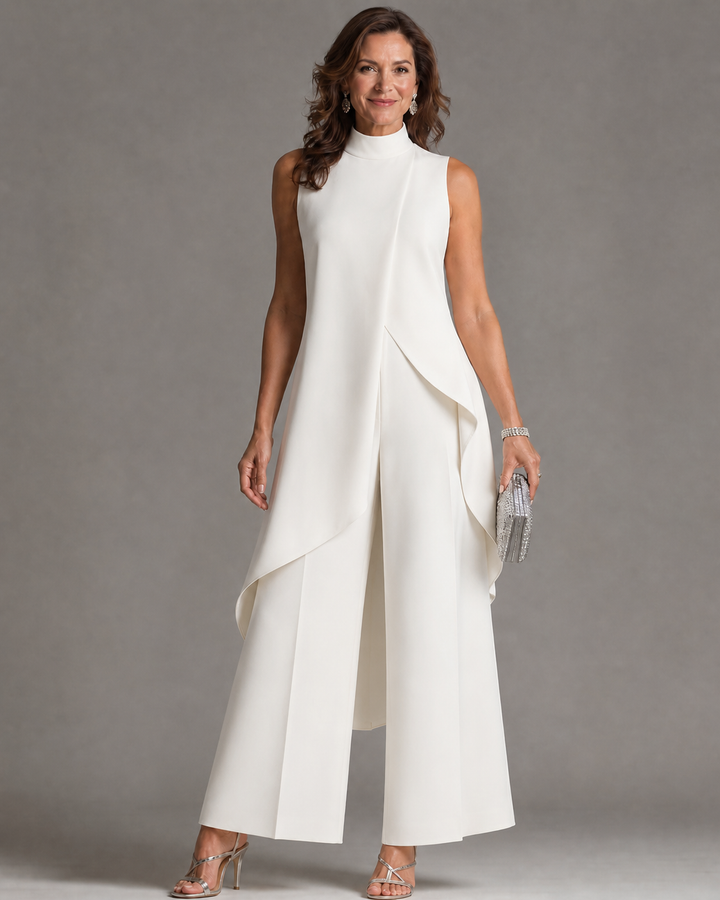 The Vivienne | Sleek &amp; Flowing Long Jumpsuit