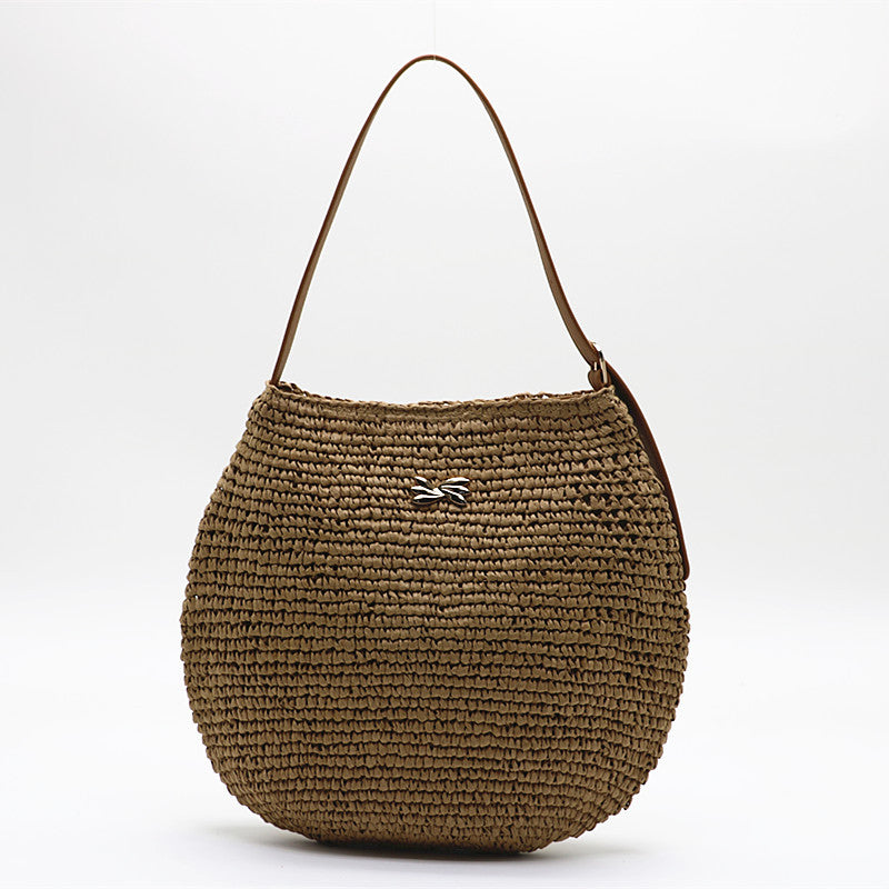 Celeste™ | The Round Woven Shoulder Bag