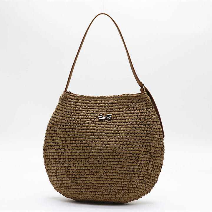 Celeste™ | The Round Woven Shoulder Bag