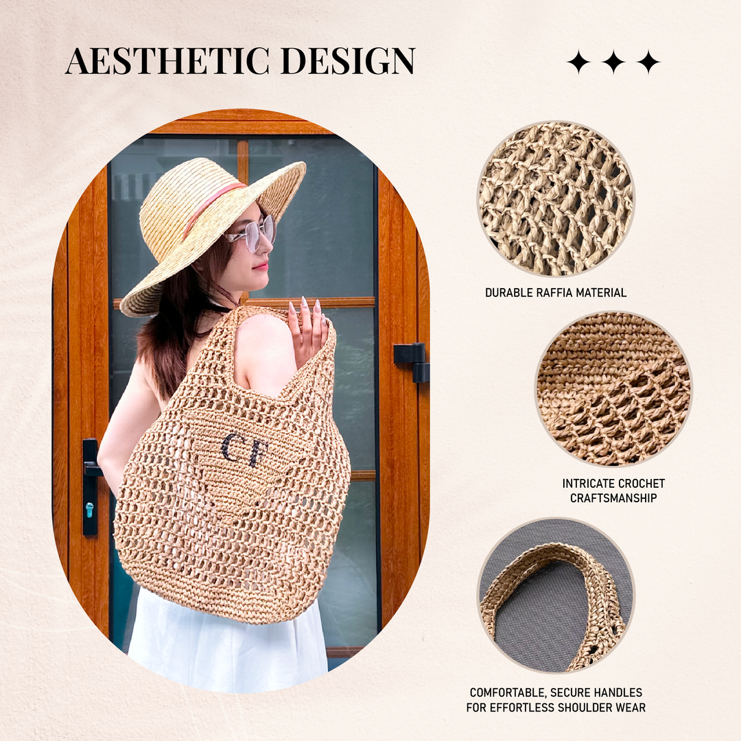 Raffia Tote Bag | Buy 1, Get 1 FREE